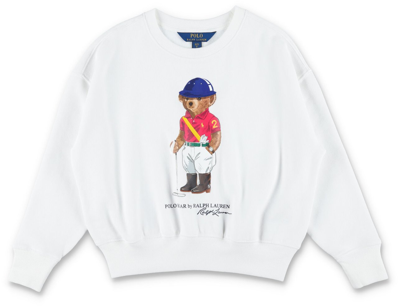 Ralph Lauren Fleece Bear Bianco Wit