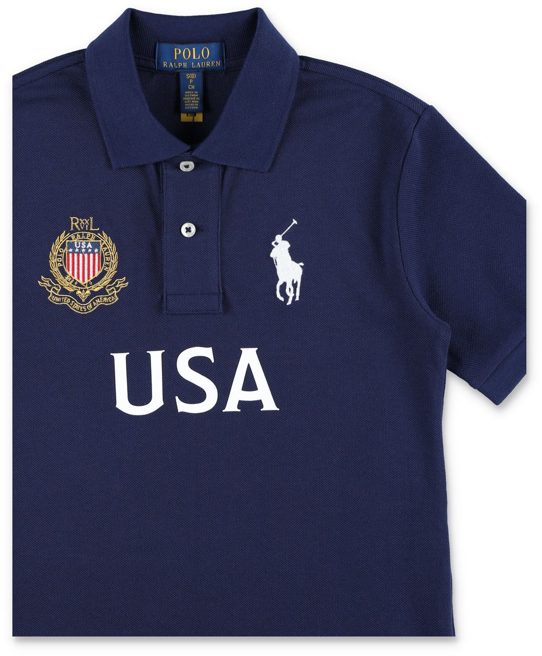 Ralph Lauren Tee Usa Football Blu Navy