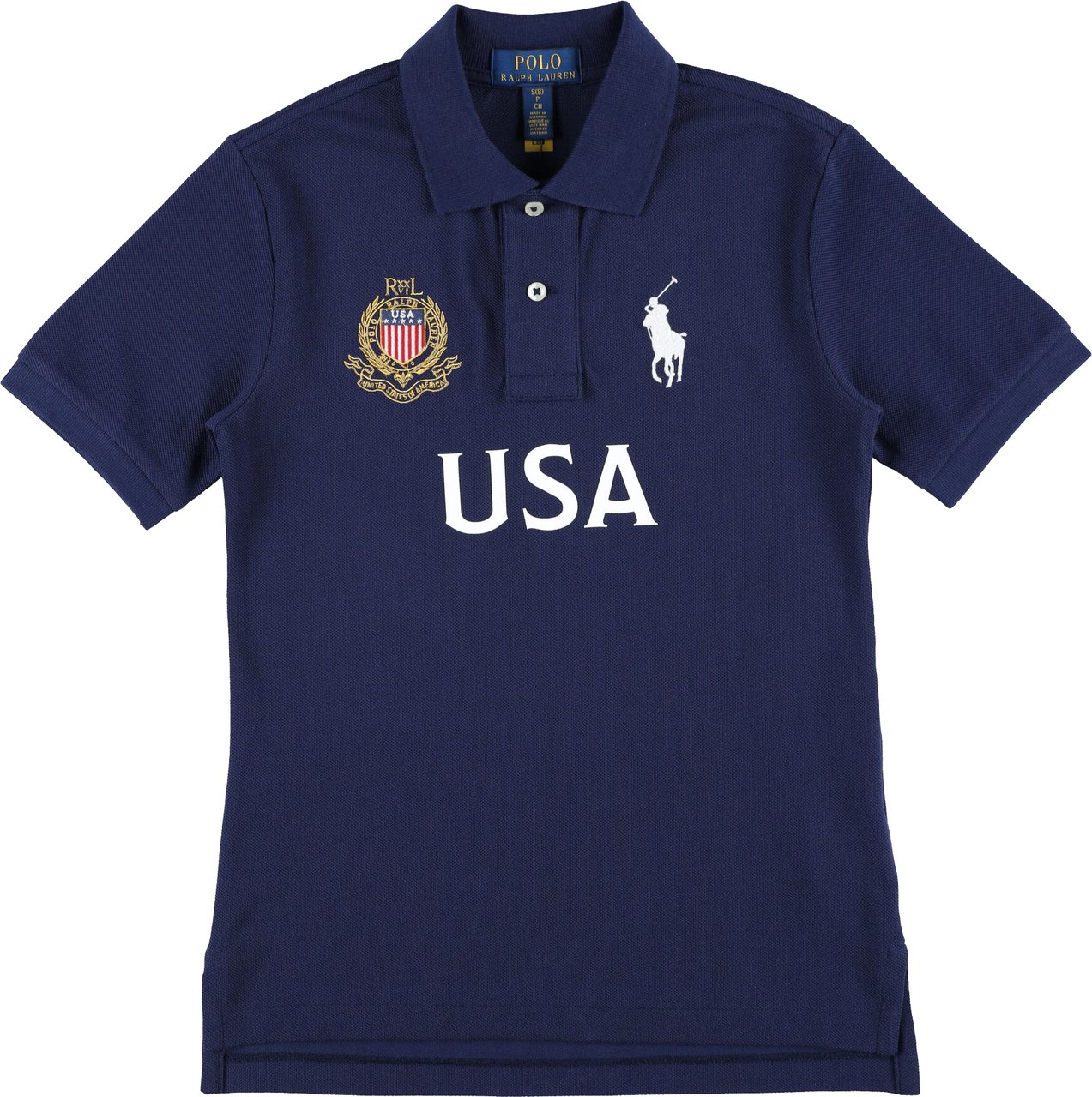 Ralph Lauren Tee Usa Football Blu Navy