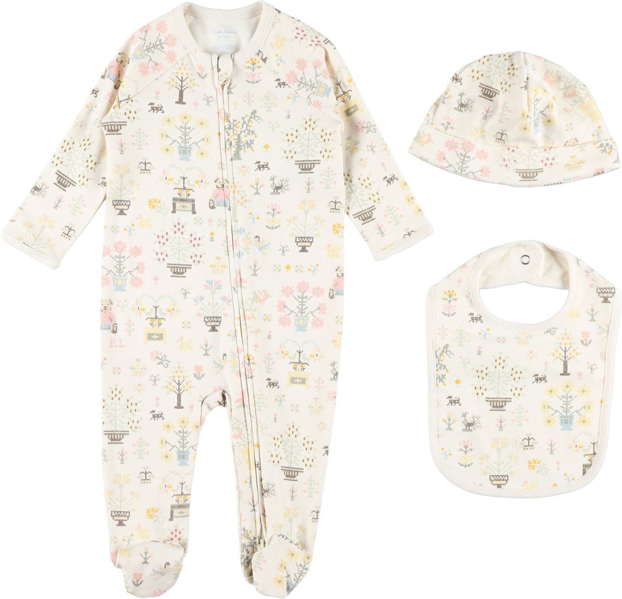 Ralph Lauren Set Jumpsuit+Acc Rosso Wit