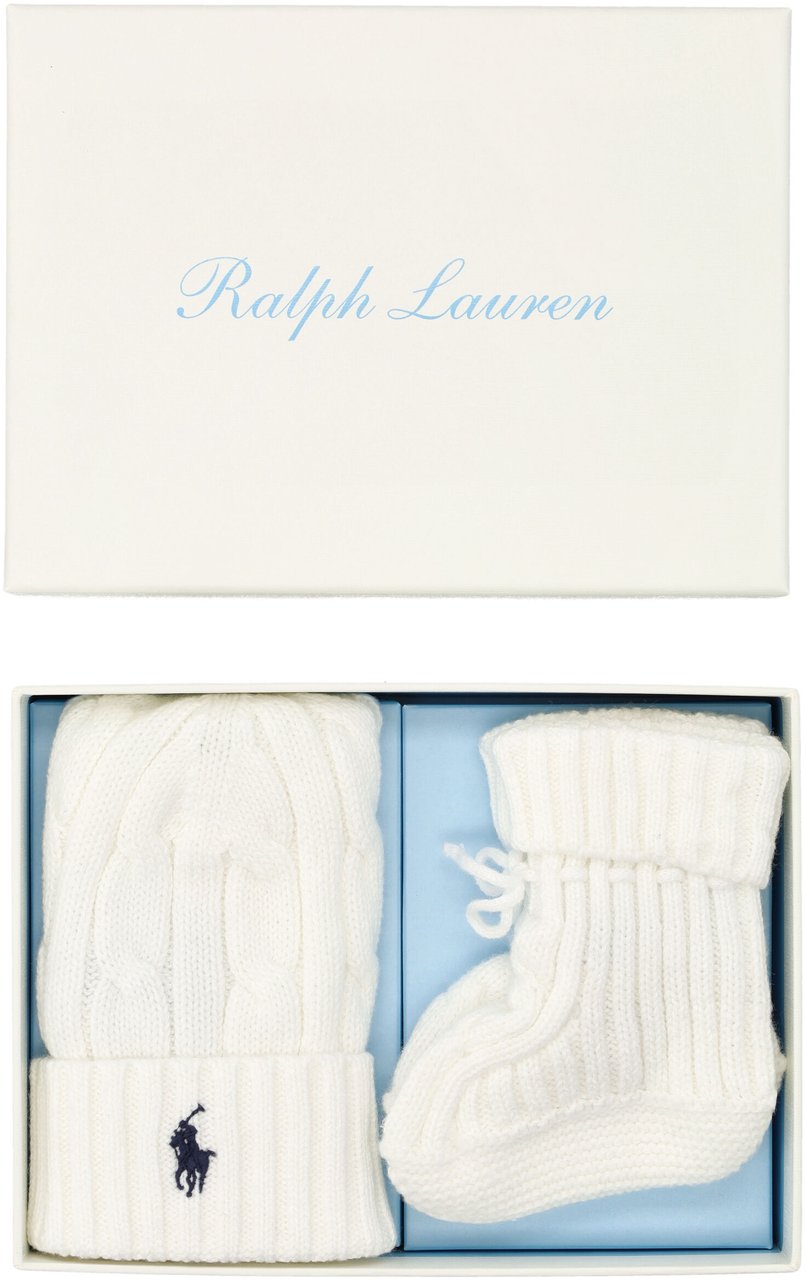 Ralph Lauren Set Baby Bianco Wit