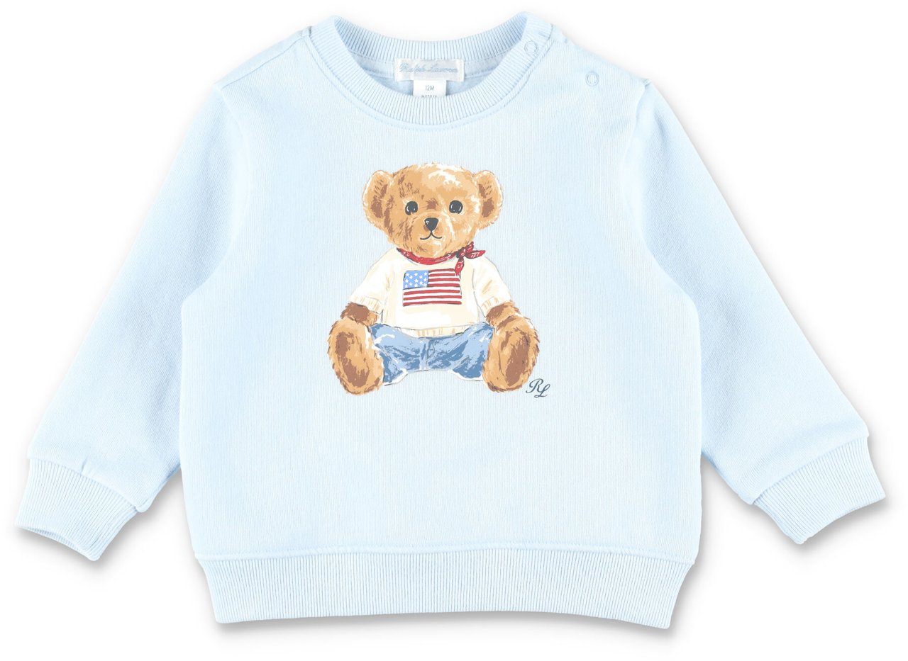 Ralph Lauren Set Fleece+Pant Blue Lichtblauw