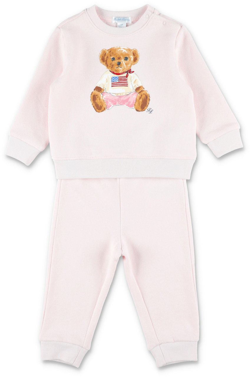 Ralph Lauren Set Fleece+Pant Delicate Pink Roze