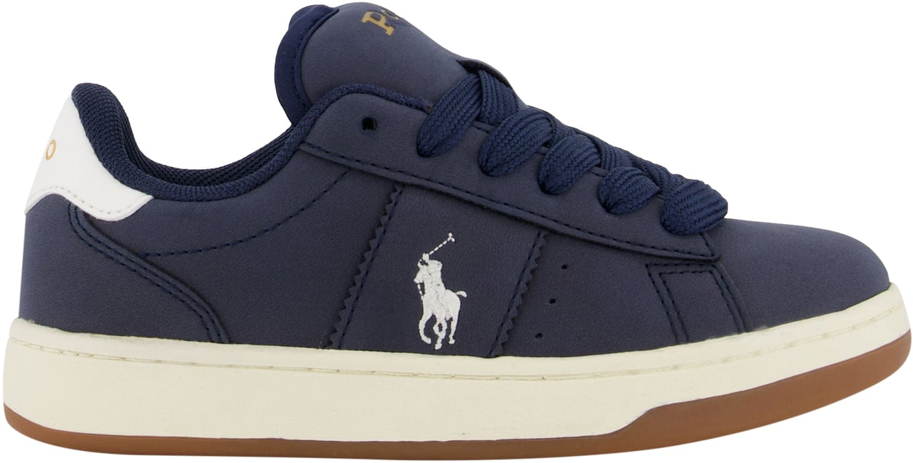 Ralph Lauren Ralph Lauren Knollan Jongens Sneakers In Navy Blauw