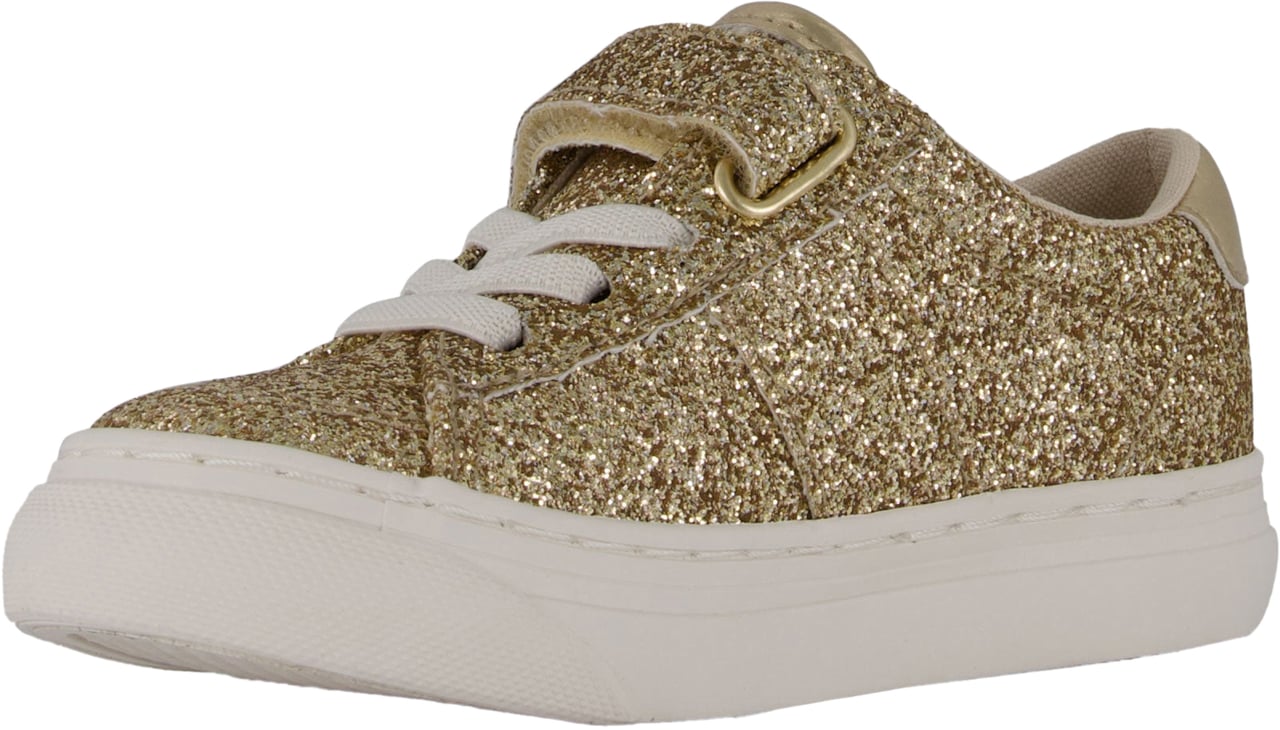 Ralph Lauren Ralph Lauren Ryley Meisjes Sneakers In Goud Metallic