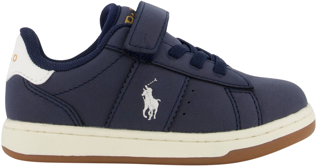 Ralph Lauren Ralph Lauren Knollan Ps Jongens Sneakers In Navy Blauw