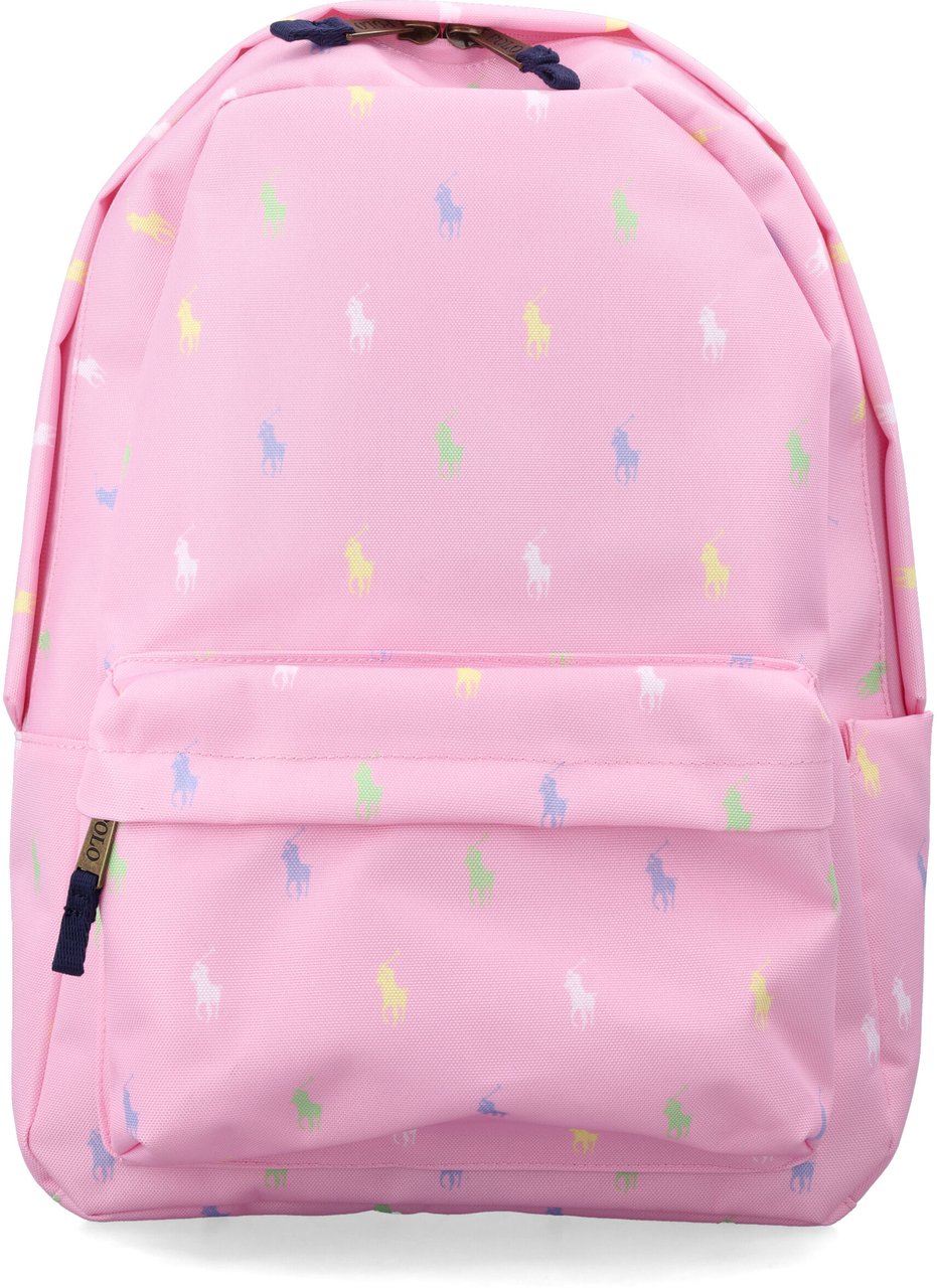 Ralph Lauren Allover Multi Pony Backpack Rosa Roze