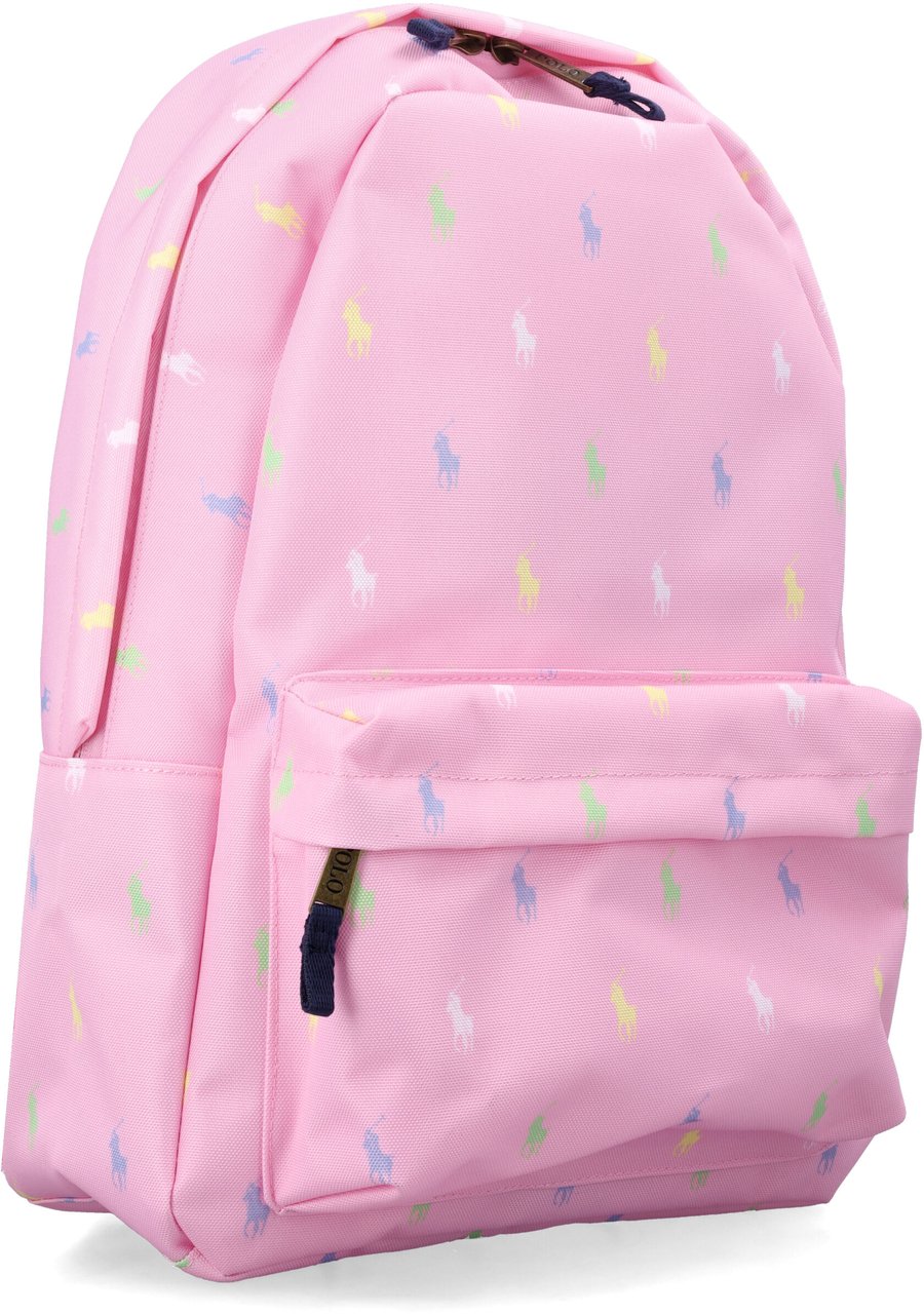 Ralph Lauren Allover Multi Pony Backpack Rosa Roze