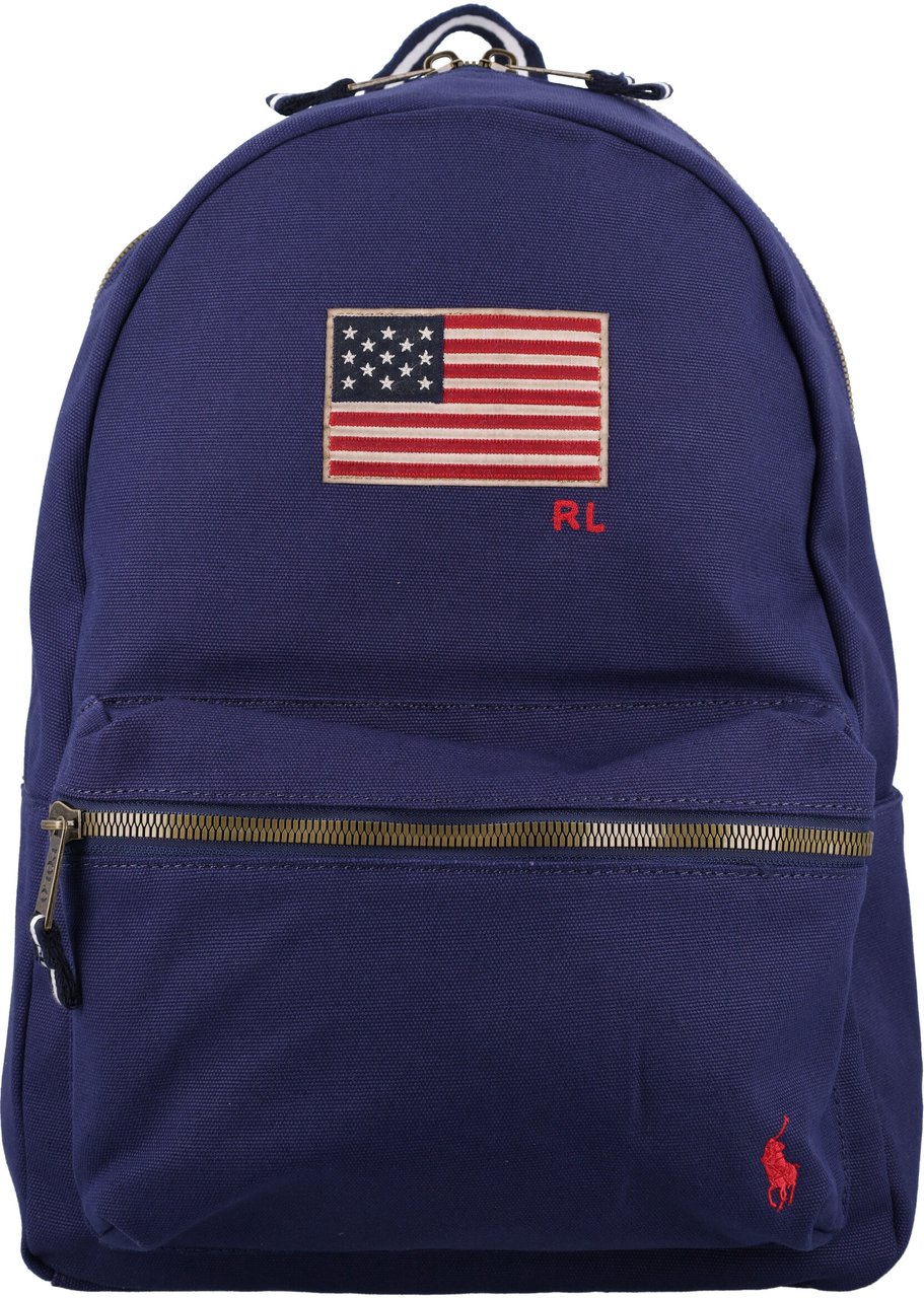 Ralph Lauren American Flag Backpack Blu Blauw