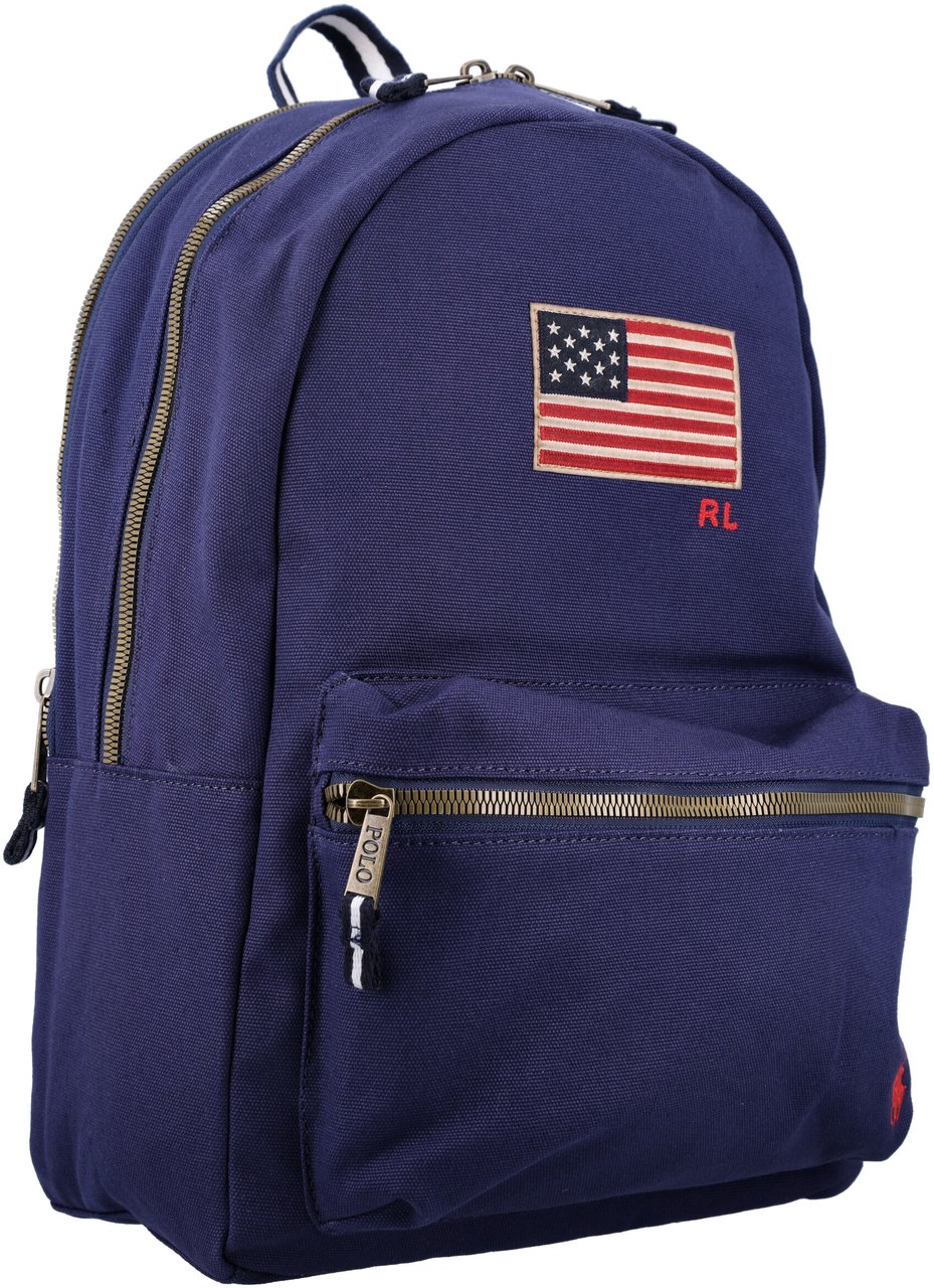 Ralph Lauren American Flag Backpack Blu Blauw