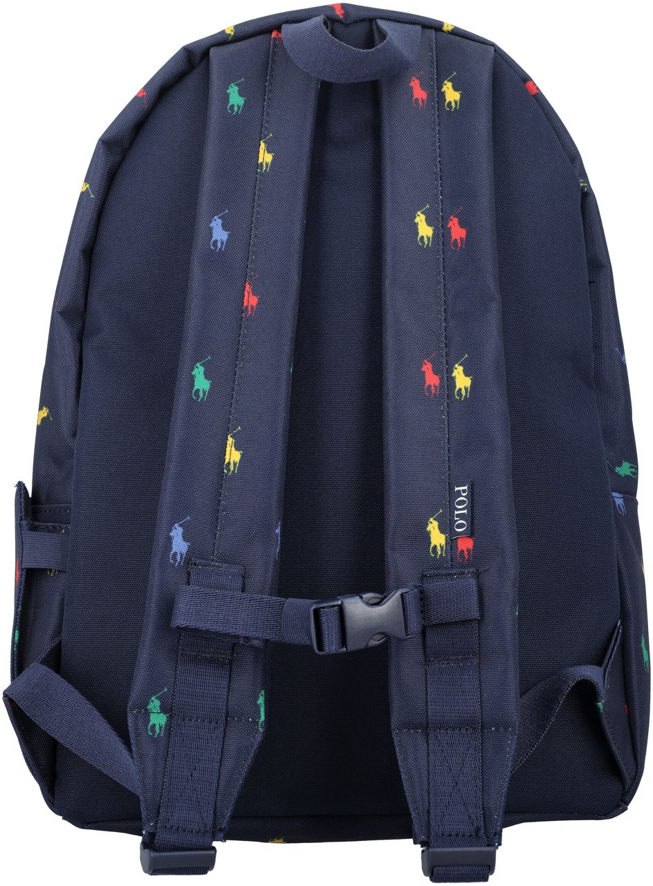 Ralph Lauren Allover Multi Pony Backpack Blu Navy