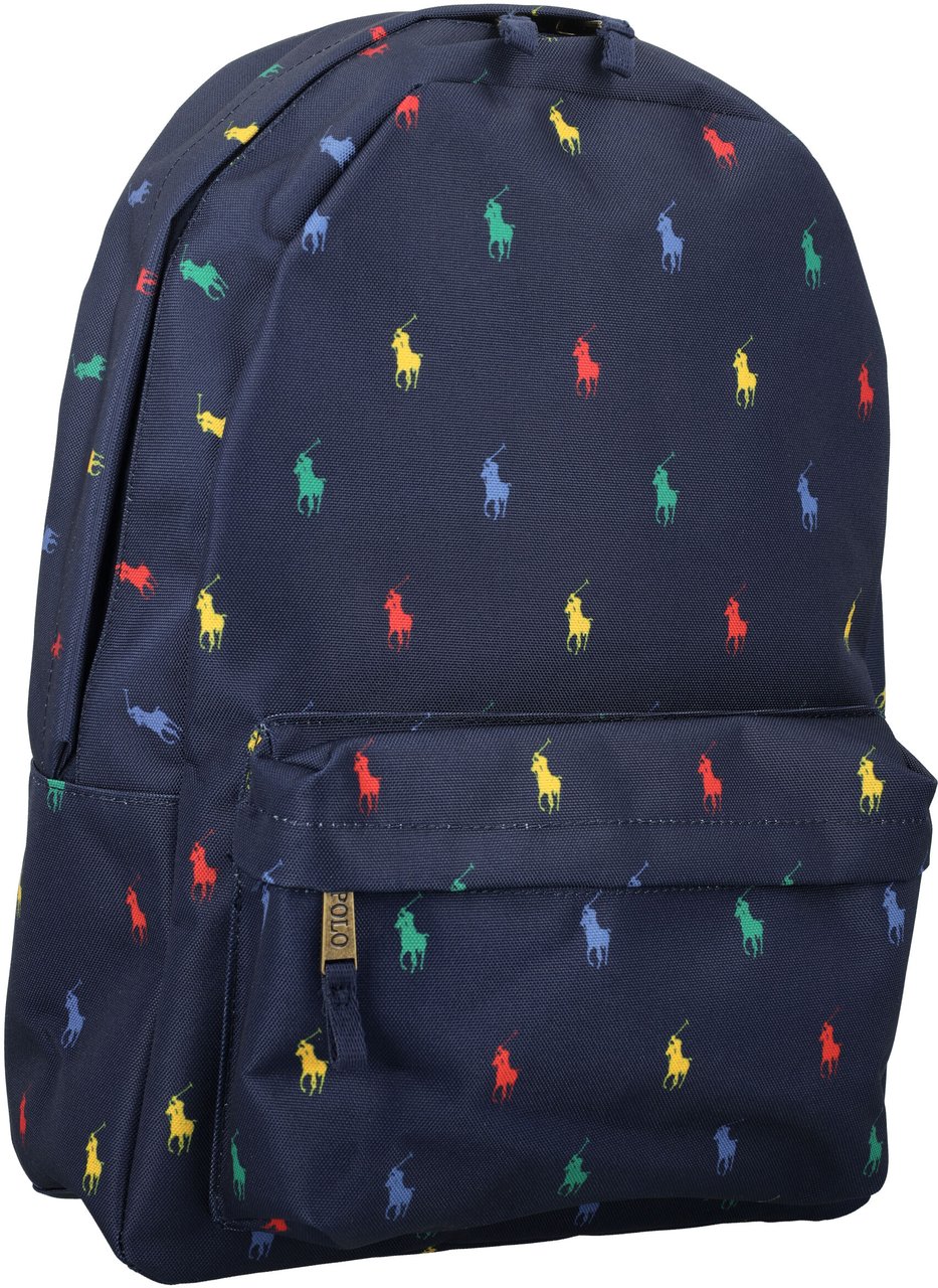 Ralph Lauren Allover Multi Pony Backpack Blu Blauw