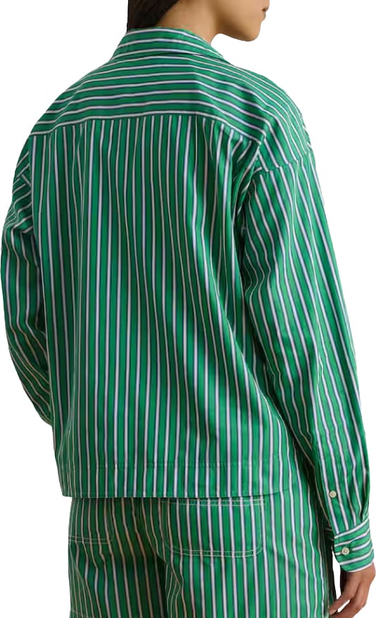 Ralph Lauren Stachee-Long Sleeve-Button Front Blauw