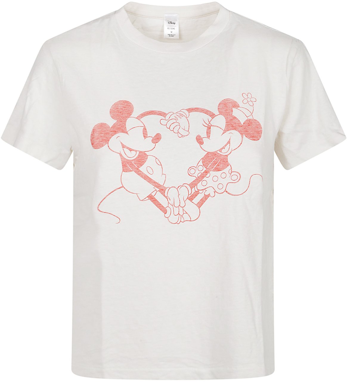 Re-Done Classic Disney Heart Hands T-shirt White Wit