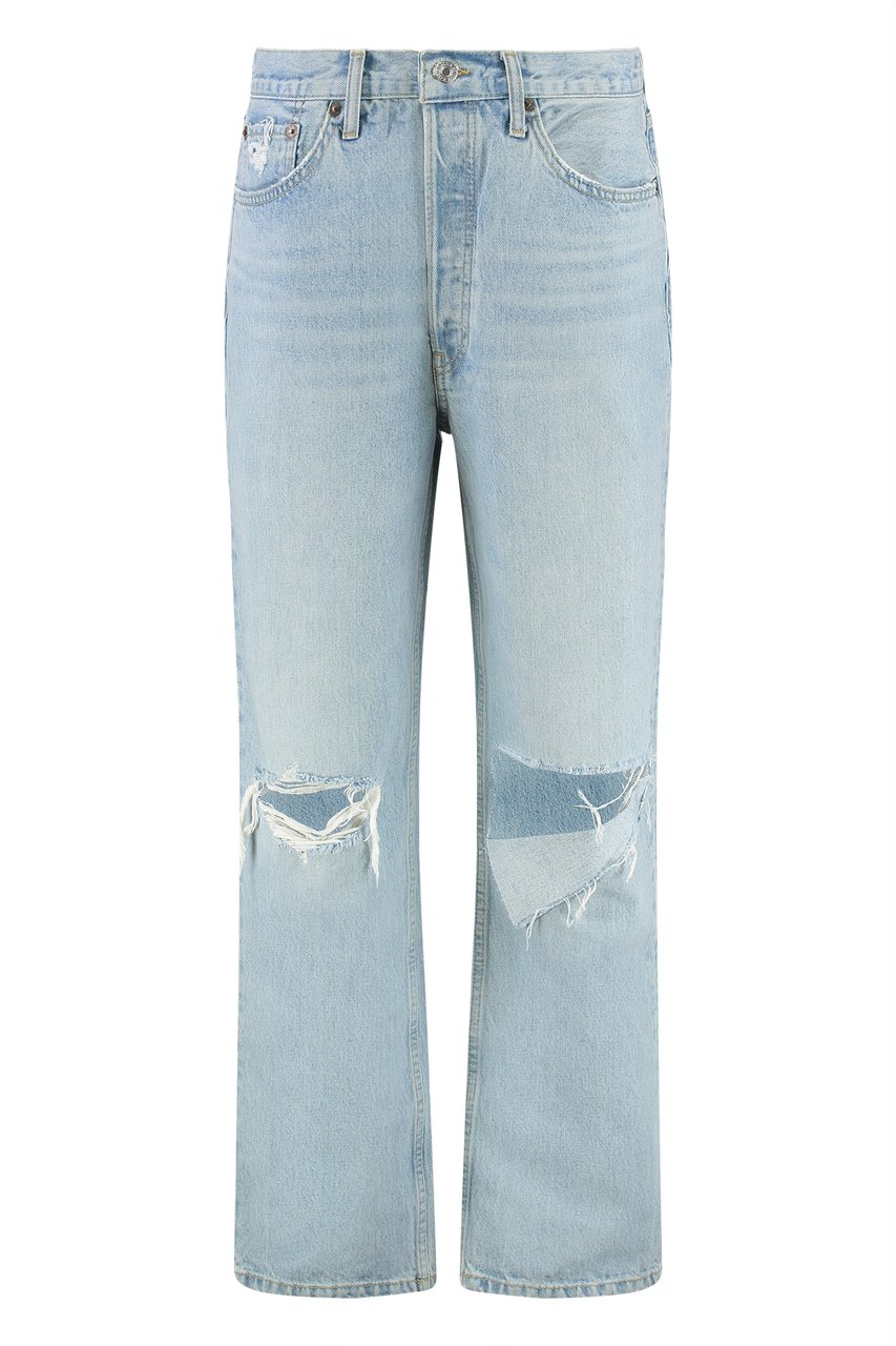 Re-Done 5-pocket straight-leg jeans Blauw