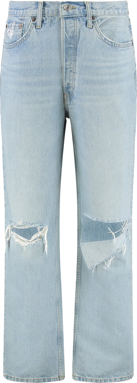 Re-Done 5-pocket straight-leg jeans Blauw