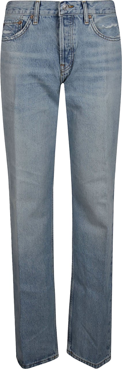 Re-Done Easy Straight Jeans Blue Blauw