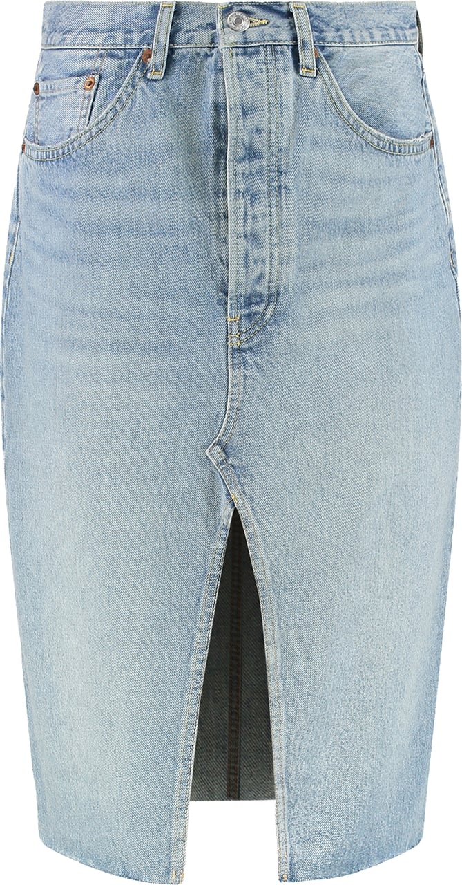 Re-Done Denim skirt Blauw