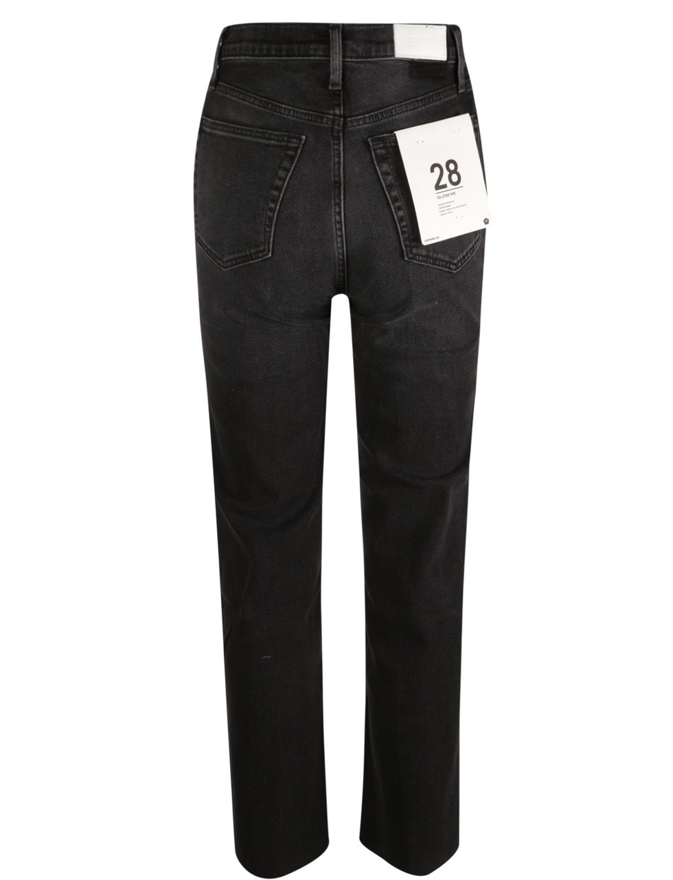 Re-Done 70s Stove Pipe Jeans Black Zwart