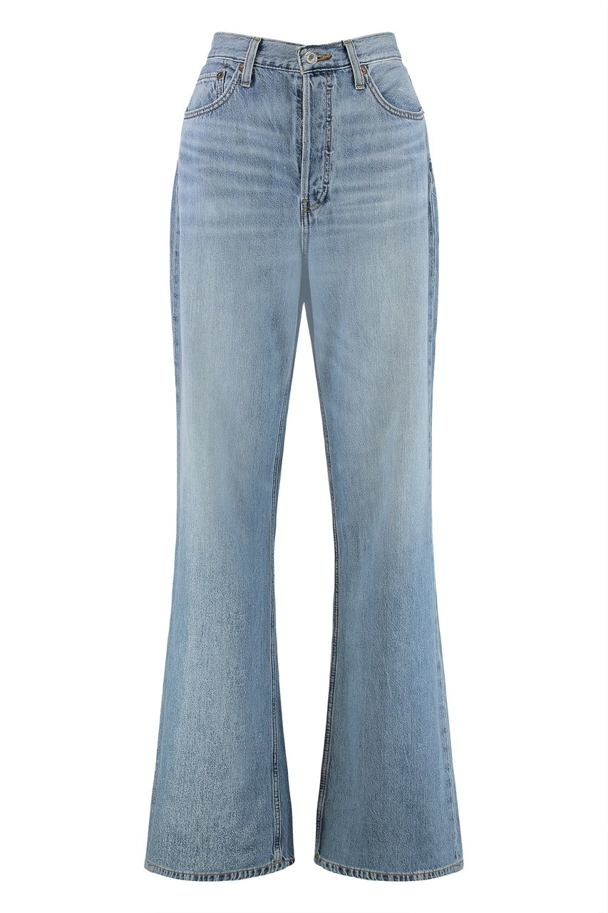 Re-Done Wide-leg jeans Blauw