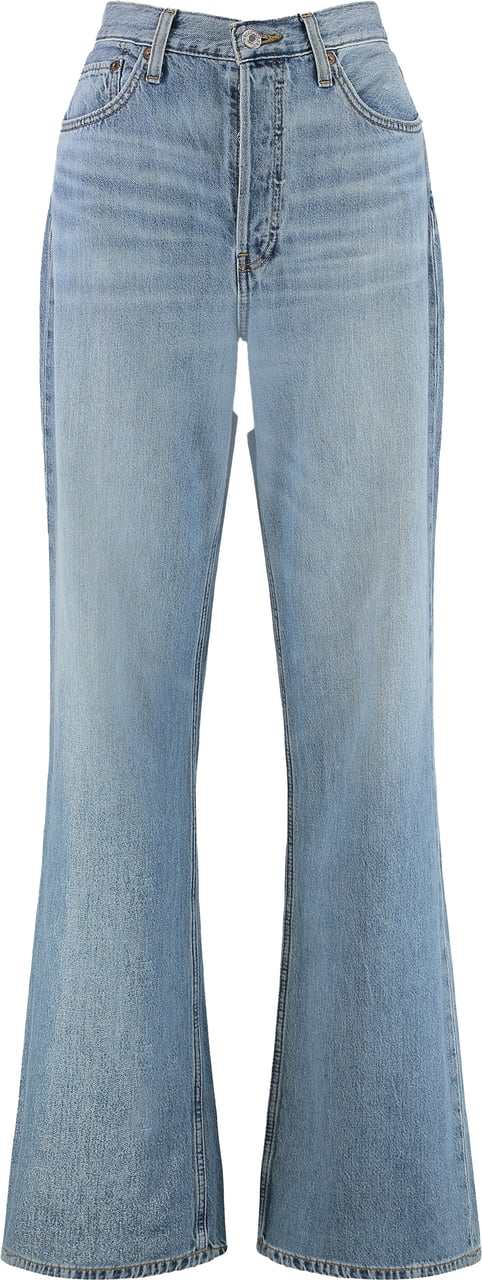 Re-Done Wide-leg jeans Blauw