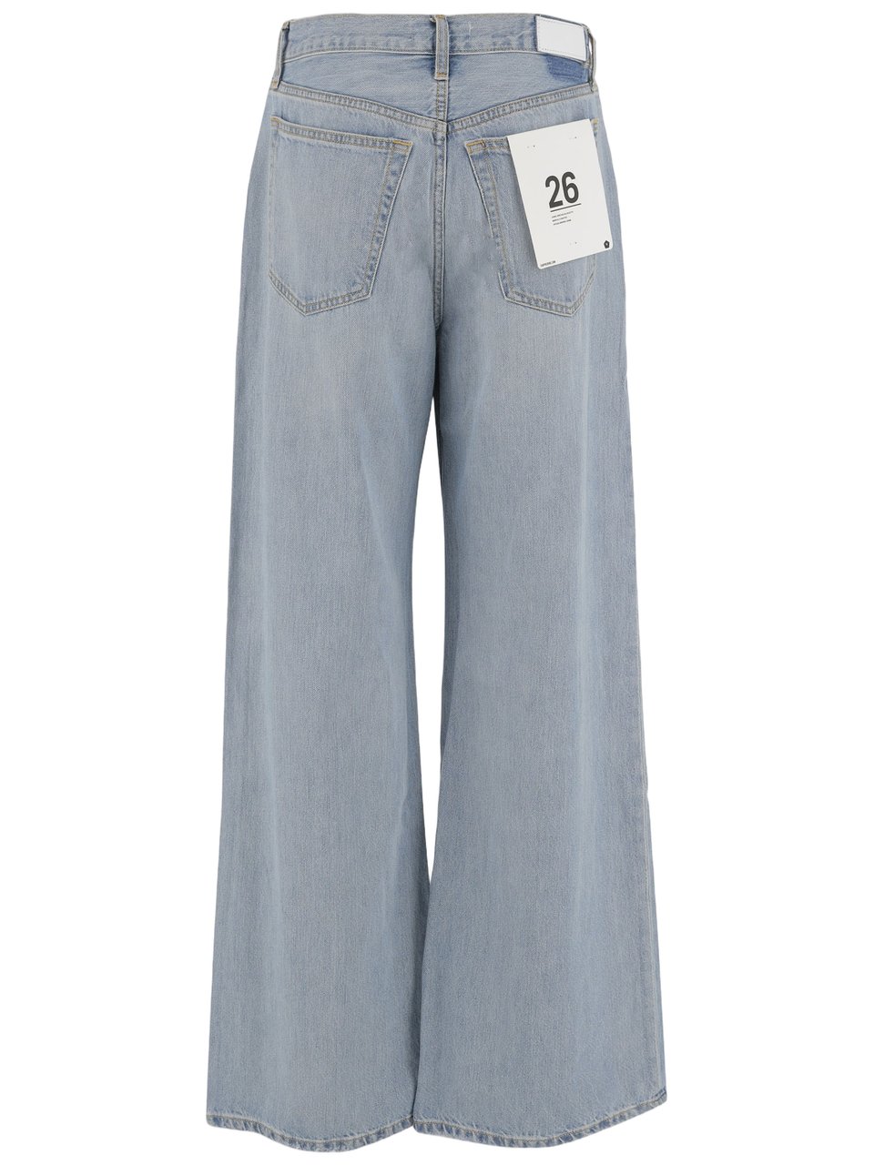 Re-Done Cotton Lyocell Wide-Leg Jeans Grijs