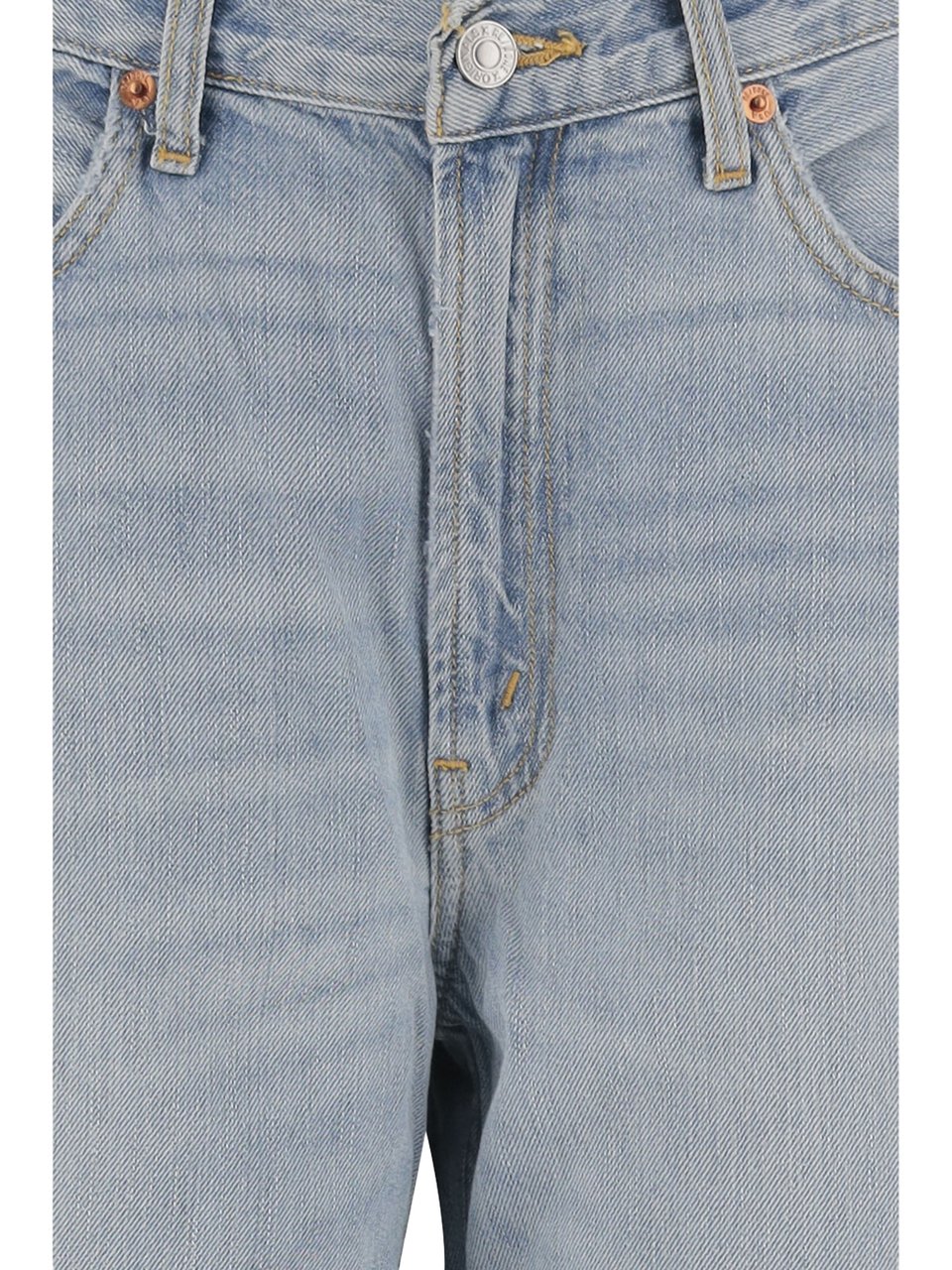 Re-Done Cotton Lyocell Wide-Leg Jeans Grijs