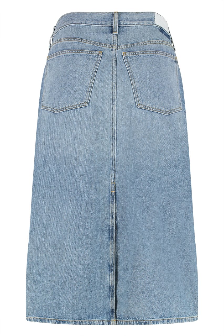 Re-Done Denim skirt Blauw