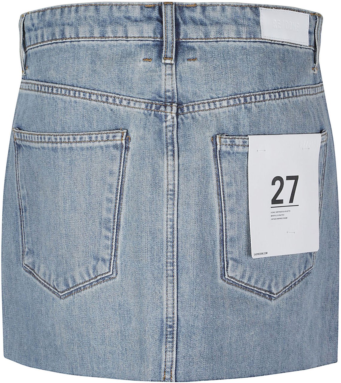 Re-Done The Rewind Mini Skirt Blue Blauw