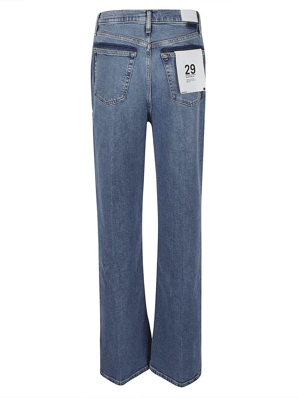 Re-Done High Rise Wide Leg Jeans Blue Blauw