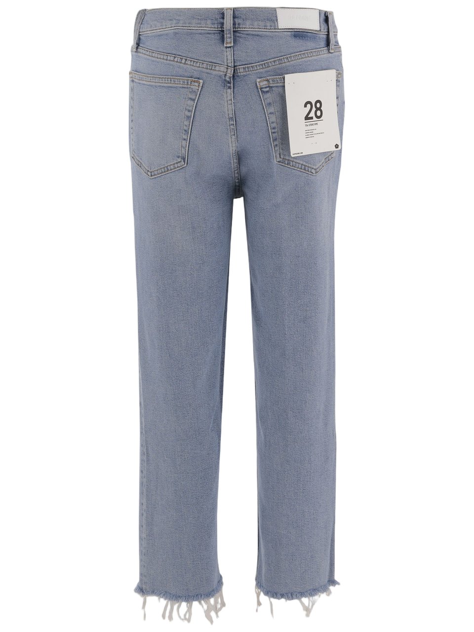 Re-Done Light Denim Jeans With Classic Five-Pocket Design Blauw