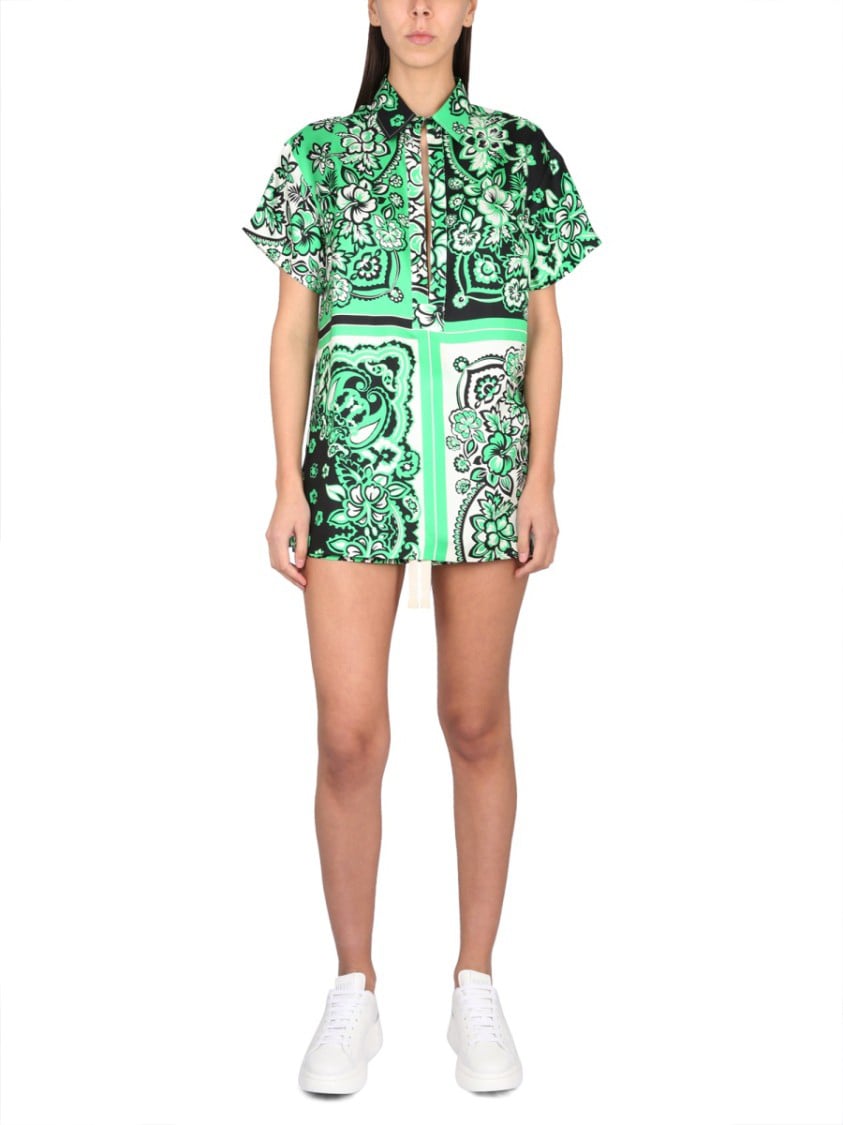 RED Valentino Carre' Bandana Shirt Groen