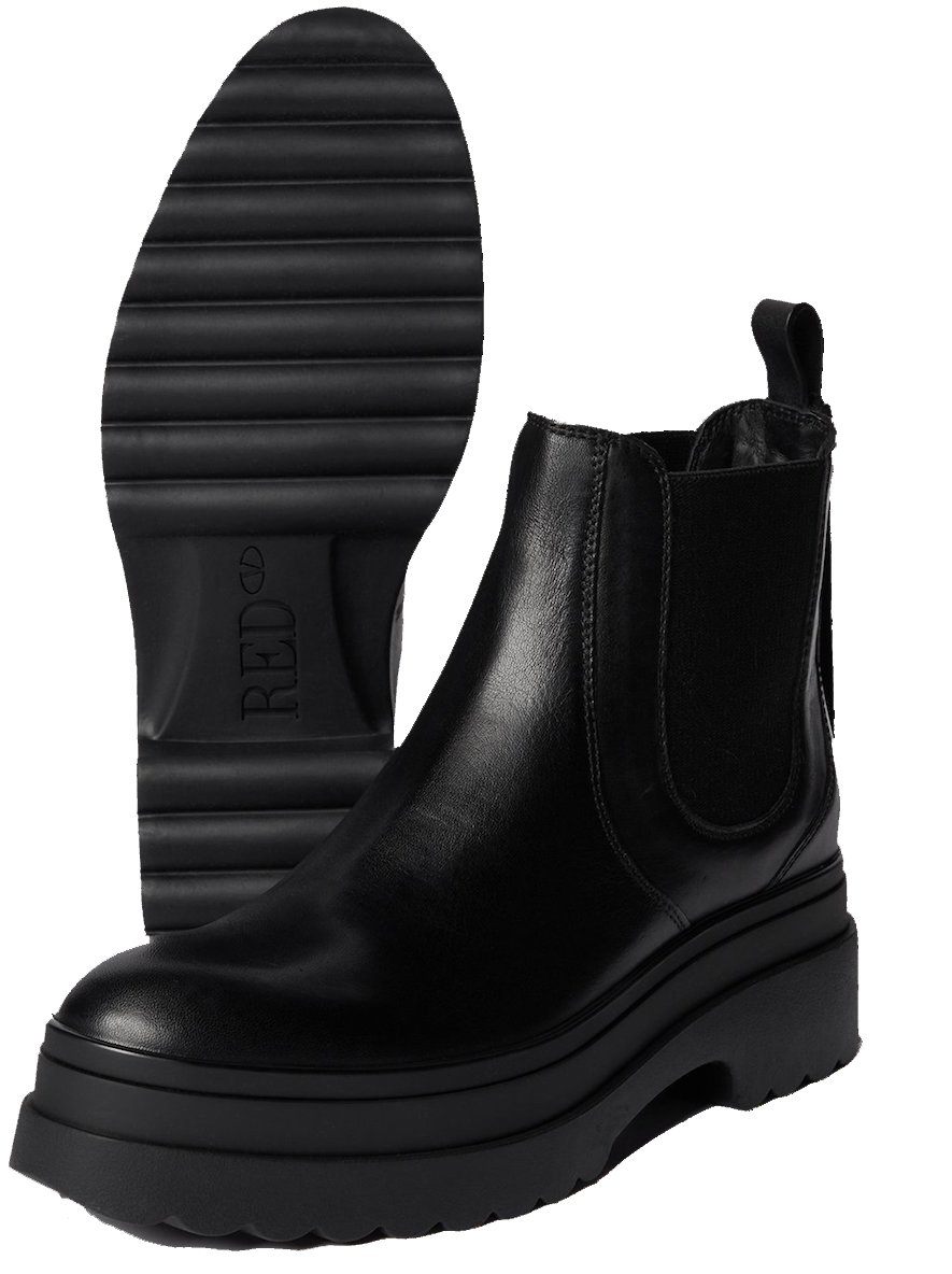 RED Valentino Platform Ankle Boots Zwart