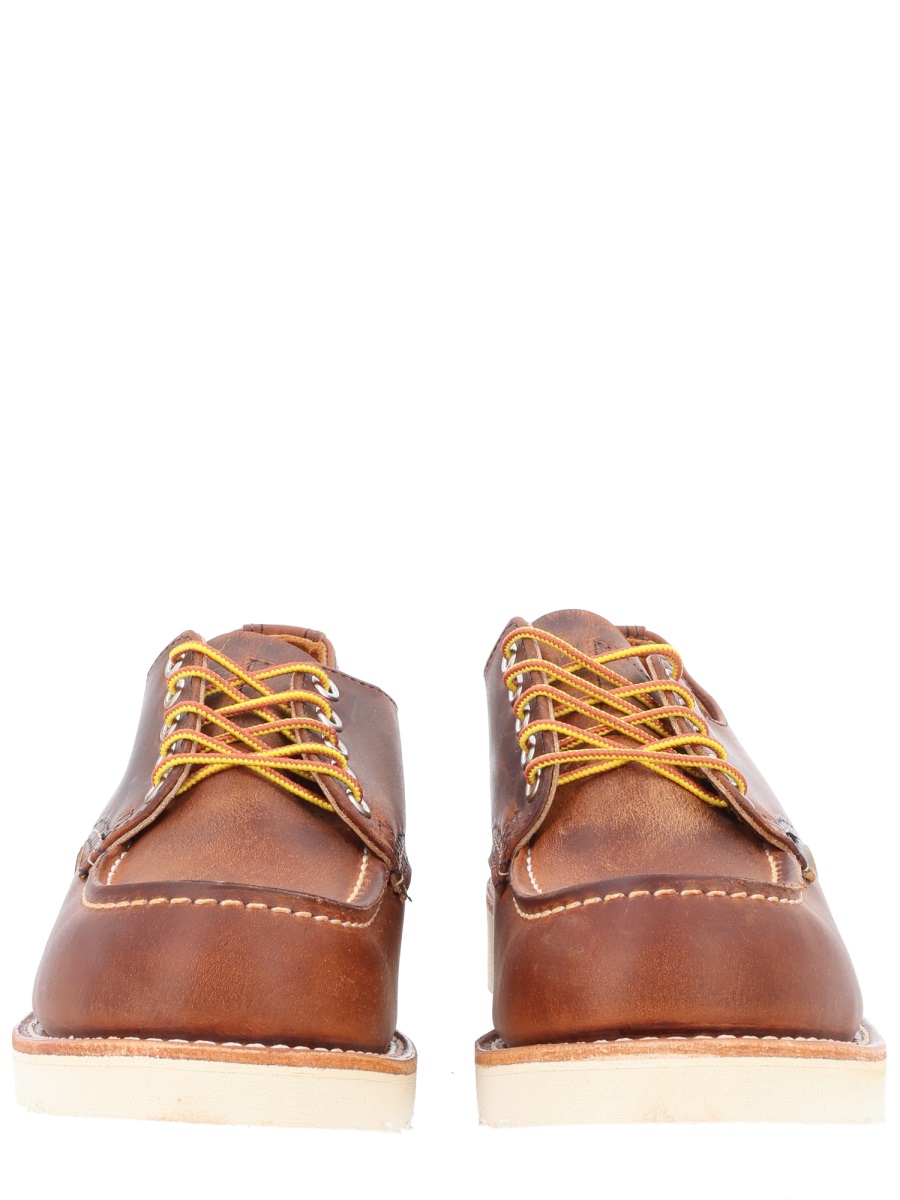 Red Wing Brown Shop Moc Oxford Stitching Leather Lace-Up Bruin