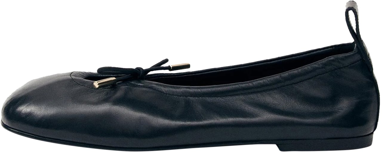 Redwings & Alohas Ballerine Rosalind Flat Leather Nere Roze