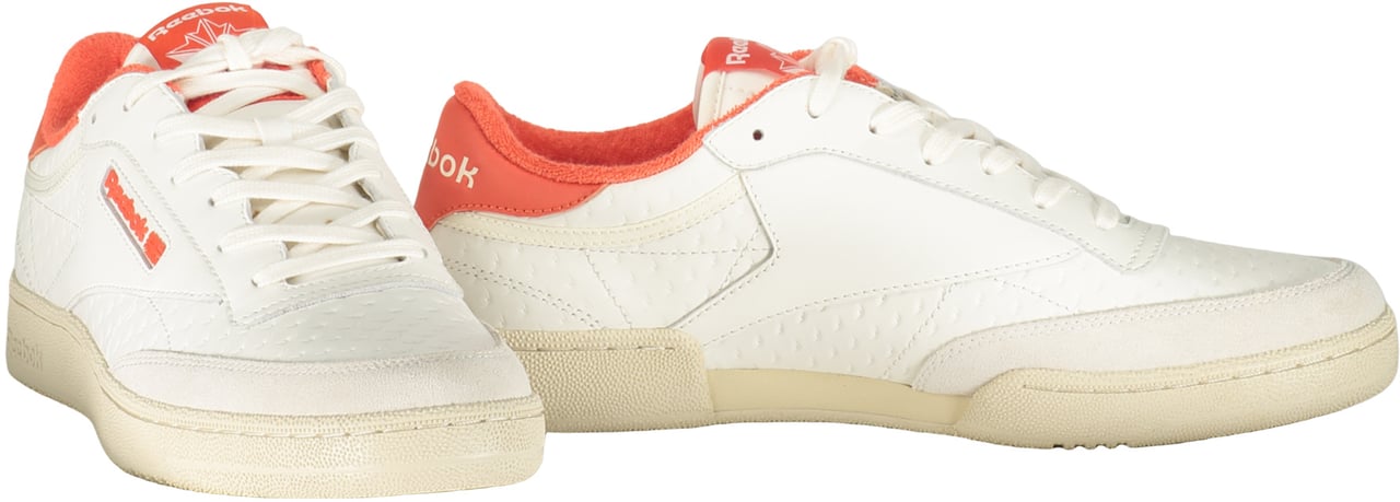 Reebok White sneakers with orange details Wit