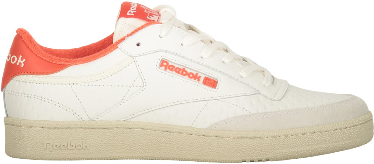 Reebok White sneakers with orange details Wit