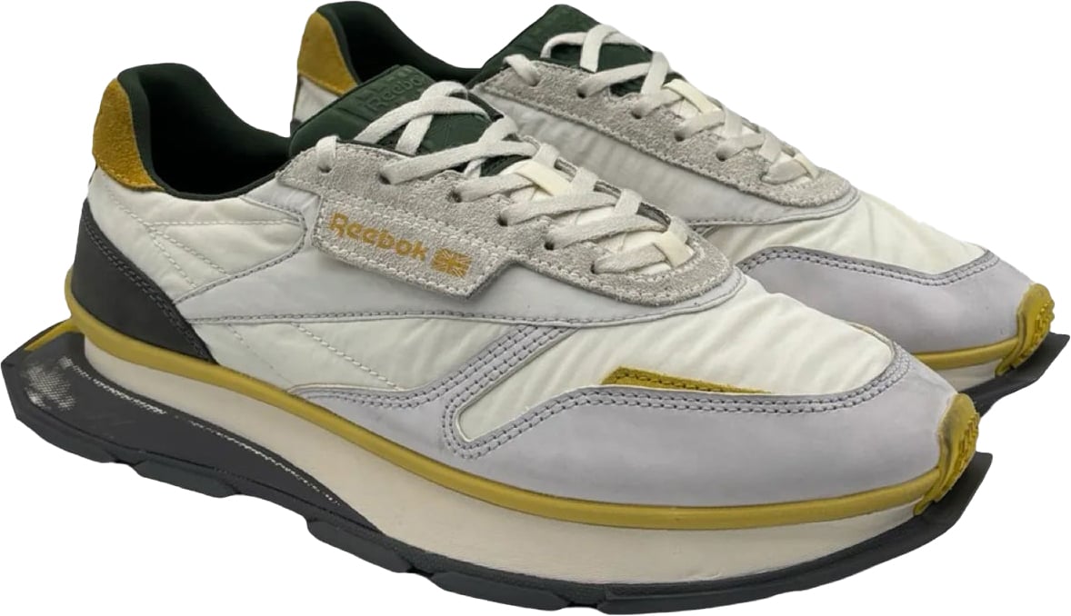 Reebok Sneakers Classic Leather Grey/Yellow Sport Ny Divers