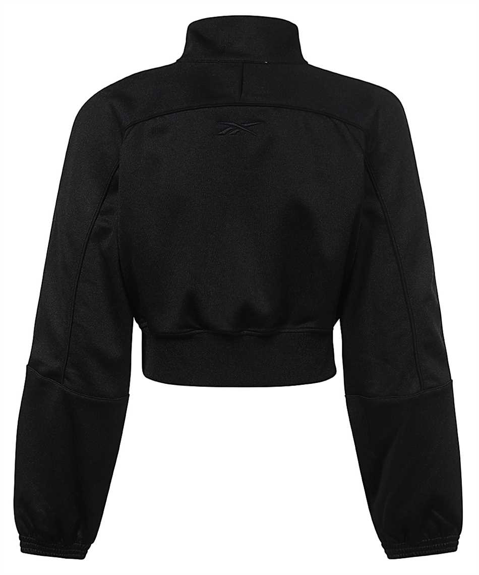 Reebok Techno fabric full-zip sweatshirt Zwart