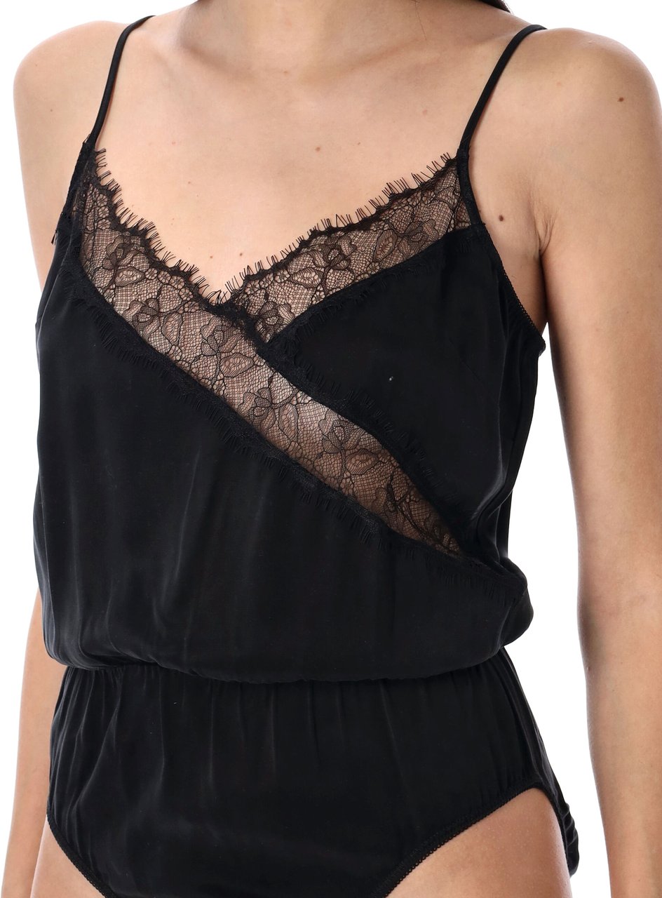 REMAIN Birger Body Lace Trim Nero Zwart