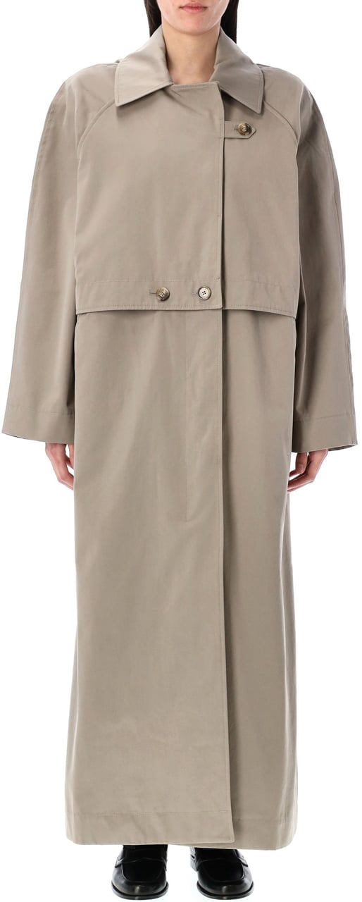 REMAIN Birger Long Trench Coat Crockrey Beige Beige