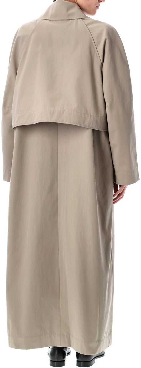 REMAIN Birger Long Trench Coat Crockrey Beige Beige