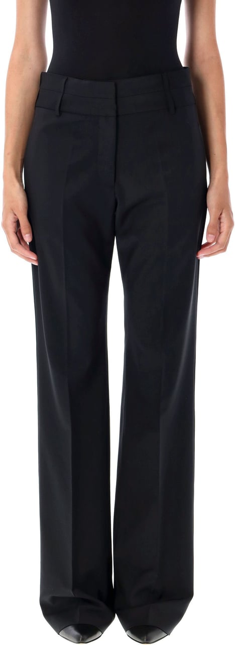 REMAIN Birger Double Waistband Pant Nero Zwart