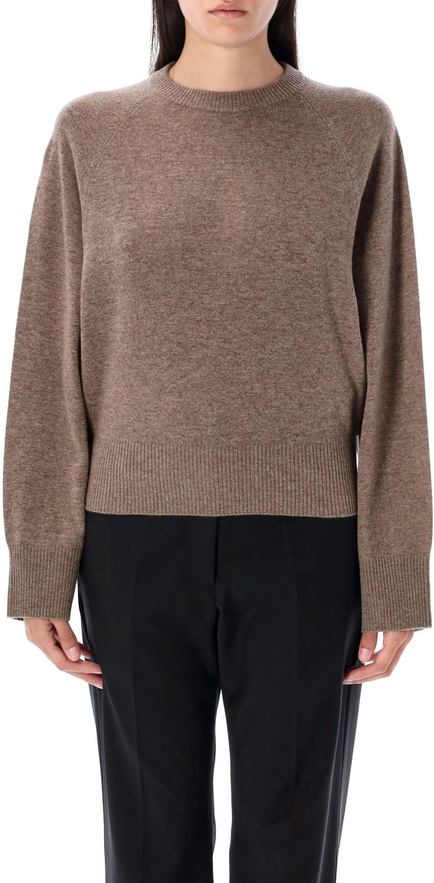 REMAIN Birger Knit Round Neck Walnut Bruin