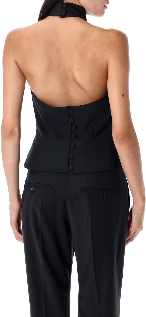 REMAIN Birger Halter Neck Top Nero Zwart