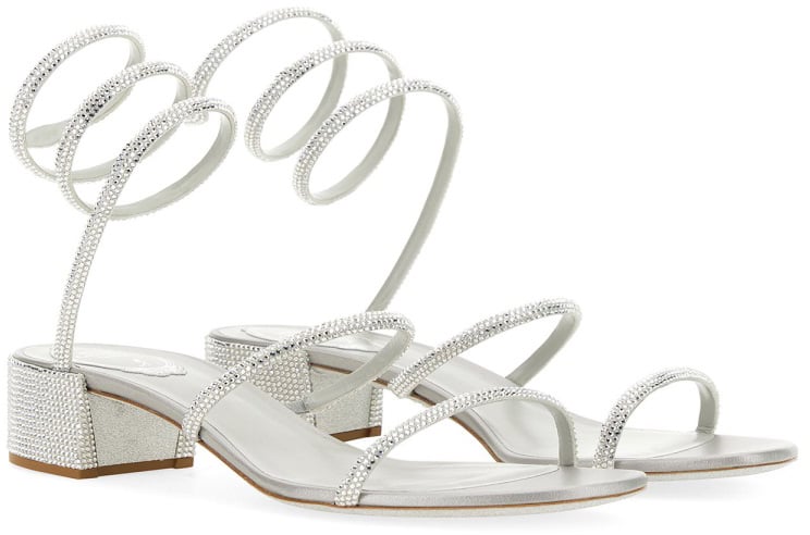 Rene Caovilla SANDALO "CLEO" Zilver