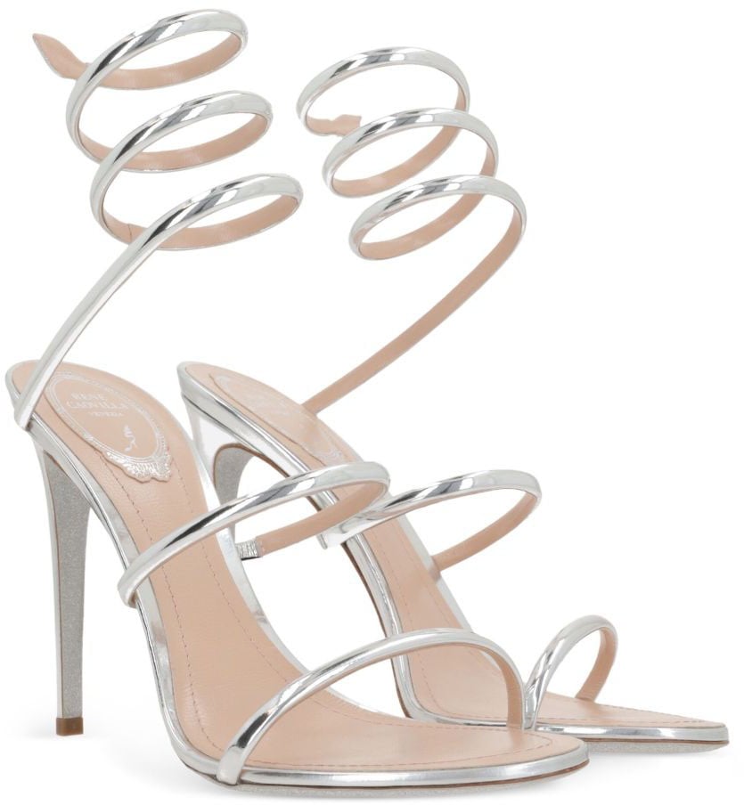 Rene Caovilla Sandals Silver Zilver
