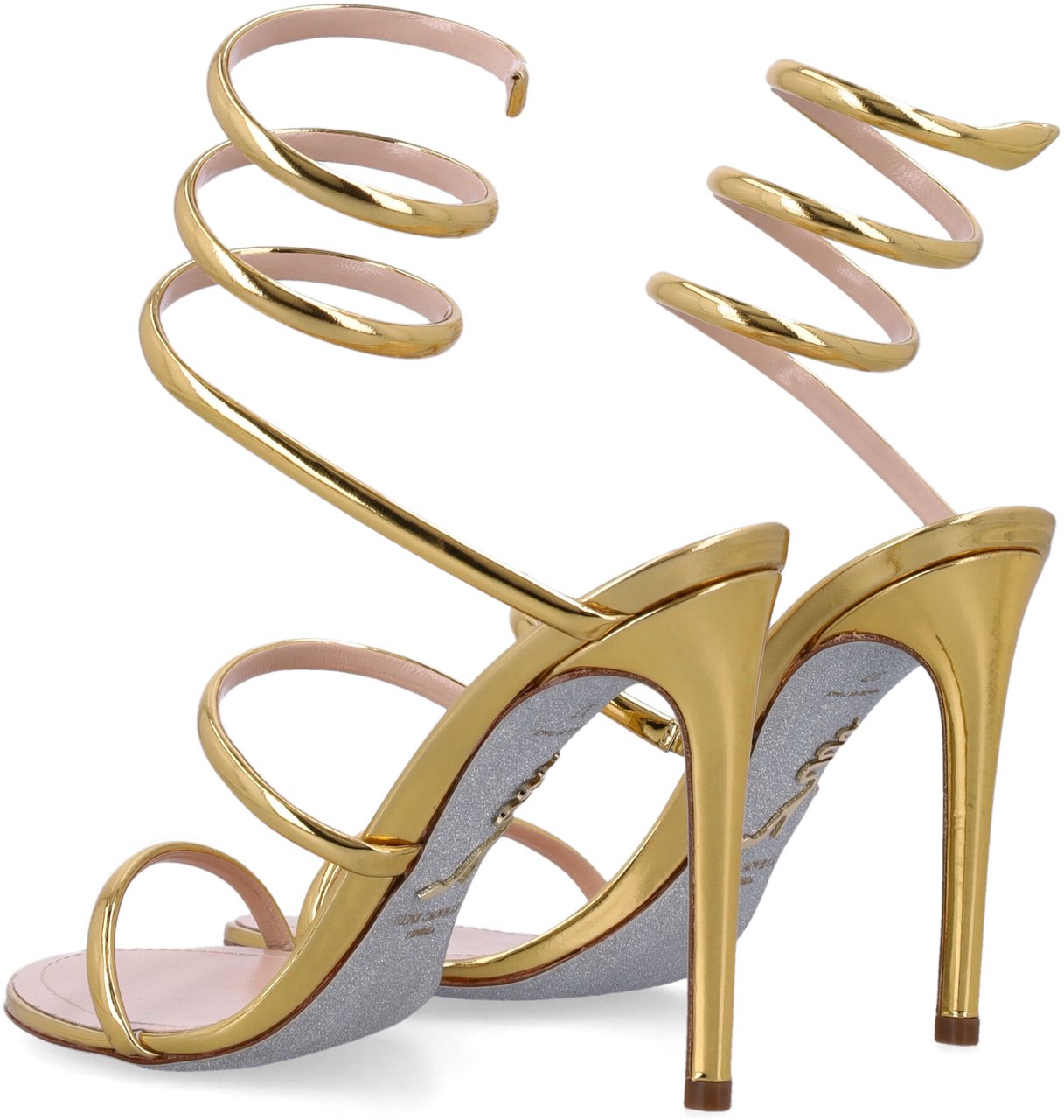 Rene Caovilla Cleo 105 Mirror Calf Oro Goud