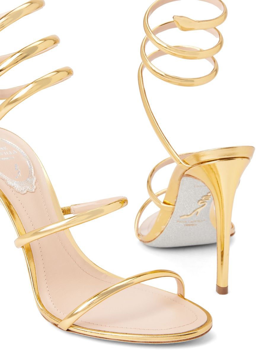 Rene Caovilla Sandals Golden Goud