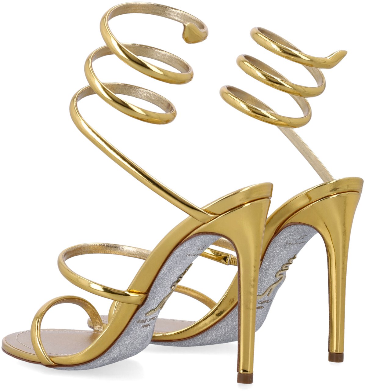 Rene Caovilla Cleo 105 Mirror Calf Oro Goud